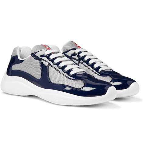 navy blue prada shoes|Prada americas cup sneakers sale.